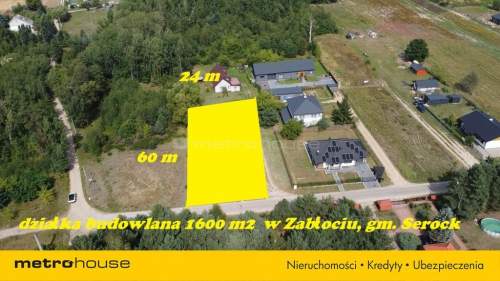 1600m2 działka budowlana w gminie Serock