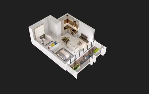Duży Balkon Kameralny apartamentowiec