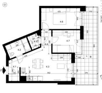 Mieszkanie na sprzedaż, 55,68 m2, Kraków