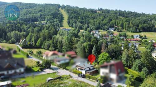 Dwa domy w Szczyrku widok na Skrzyczne