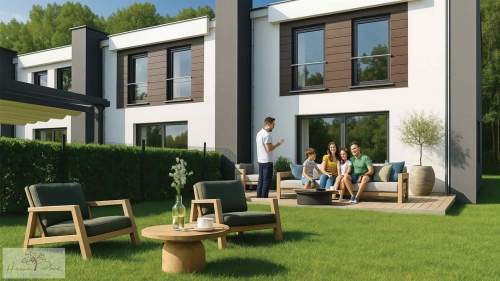 Nowe domy 112m2 z ogrodem przy lesie Pabianice