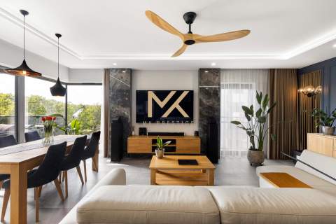Apartament premium Olimpia Port widok na Odrę