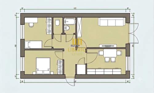3 pok., 51m2, balkon, Wola