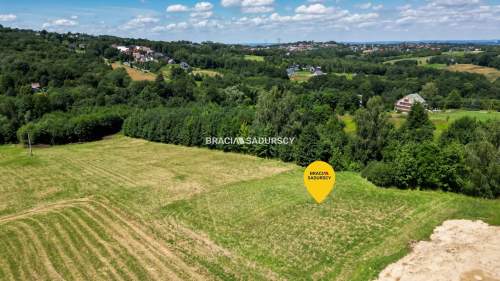 6 arów budowlanej, piękna panorama, Mogilany