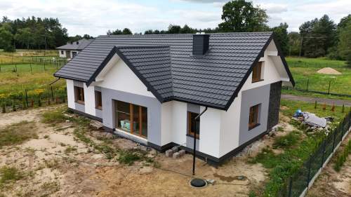 Nowy dom 180 m z garażem, pompą ciepła i działką 1106 m