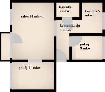 Mieszkanie 3 pokoje, Radom ul. Waryńskiego