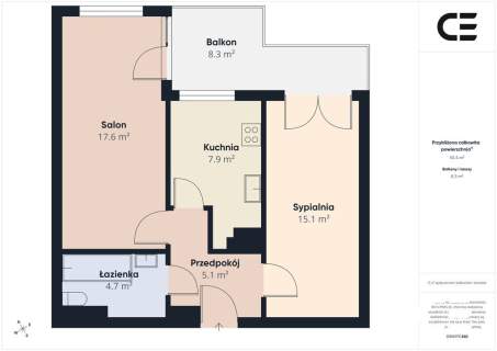 POPOWICE 48,94 M 2 POKOJE BALKON PARKING