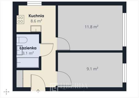 2 pokojowe mieszkanie Parter Piwnica