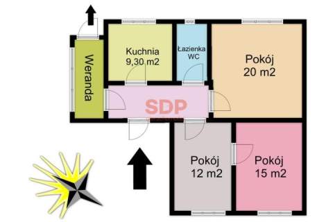 Idealne dla rodziny / 3 pokoje / 66 m2 / ogród / garaż