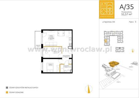 Nowe, gotowe 3 pok mieszkanie duży balkon Maślice