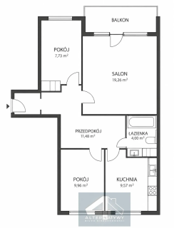 3 pokoje, 62 m i balkon z widokiem na Łódź