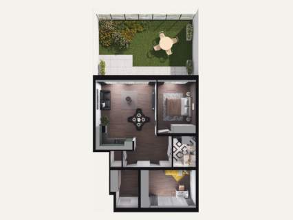Apartament z ogródkiem 62,66 m2 ul. Sandomierska