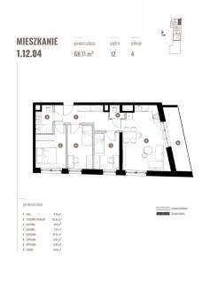 Czteropokojowe Mieszkanie z Loggią, Piętro 12/15