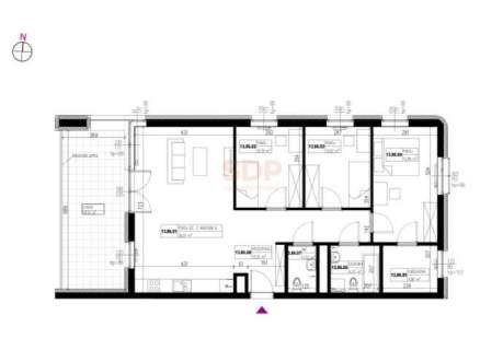 4-pokojowy jasny apartament 89.9m2 16 piętro Duży Taras z Panoramą