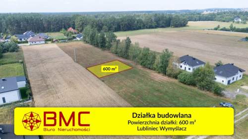 Działka budowlana Lubliniec Wymyślacz 600m2