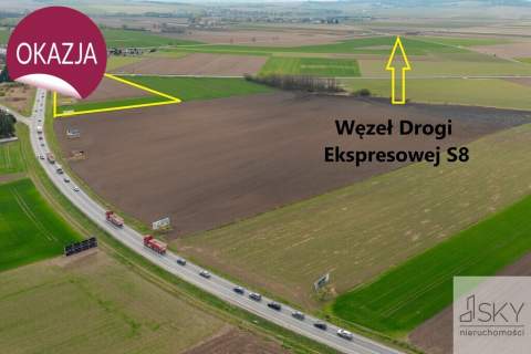 Atrakcyjne działki przemysłowe przy węźle S8