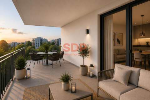 4 pokoje 103 m2 Duża loggia Blisko Odry i centrum
