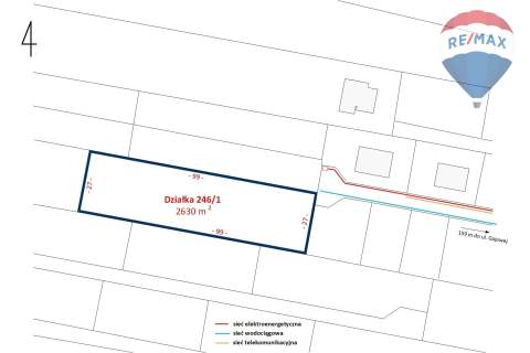 Działka budowlana 2630m2 z lasem