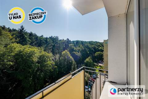 Balkon od południa Widok na las Dwustronne