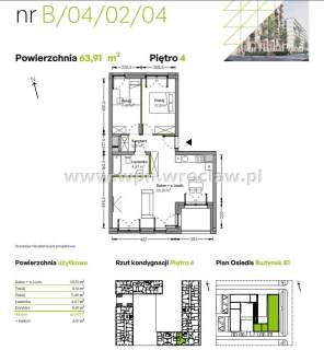 Nowe rozkładowe 3pok mieszkanie, balkon, Żerniki