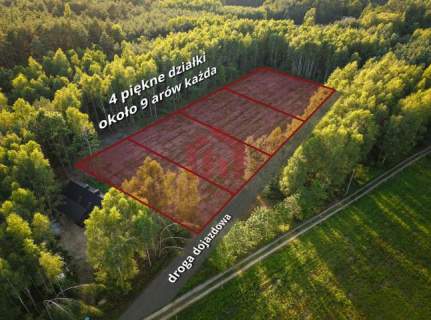 Działki budowlane lesie - Zarezerwowane