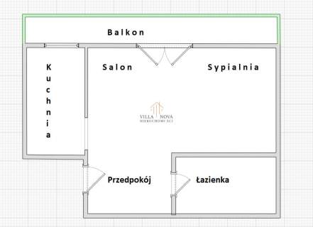 Zakrzów 33 m Balkon Osobna kuchnia 