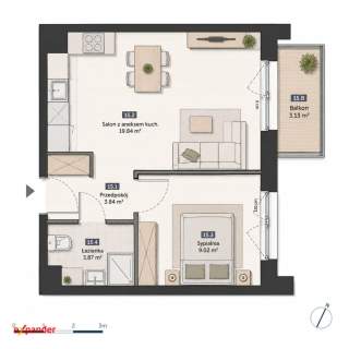 Parter Ogródek 36,37 m 2 pokoje 380 000 zł