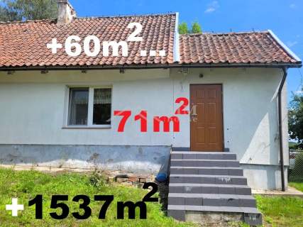 DOM Pół bliźniaka 71m2 ładna działka 1500m2
