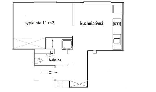 Wileńska 30 m2 z widną kuchnią, ciche