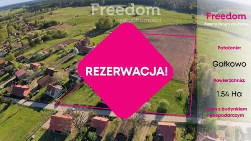 Dom w Gałkowie z 1,5 ha działką