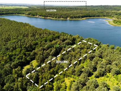Działka z linią brzegową jeziora Binowo