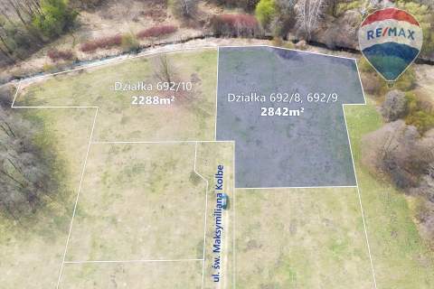 Działka nad rzeką , pow. 2842 m2 Budy Zosine / WZ