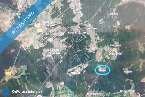 Działka 2,82 ha na sprzedaż Wiluki