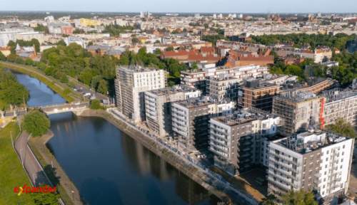 Nowoczesne mieszkanie nad Odrą Przystań Reymonta