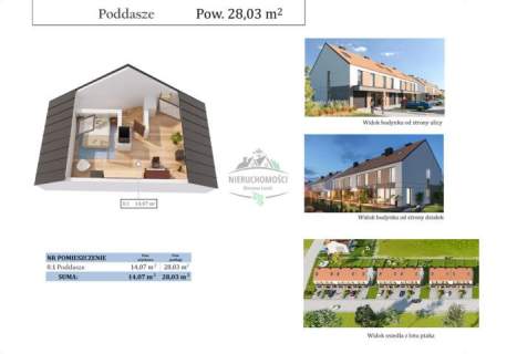 114m2 28m2 poddasza, salon od południa, działka narożna