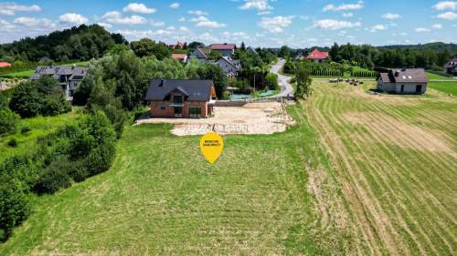 6 arów budowlanej, piękna panorama, Mogilany
