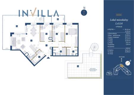 Apartament 99,24 m GEDANIA Nad Motławą