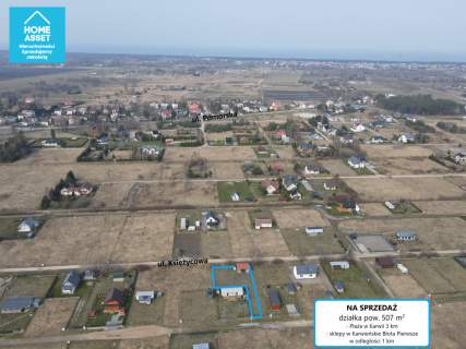 Karwia 3 km Działka budowlana z WZ 507 m