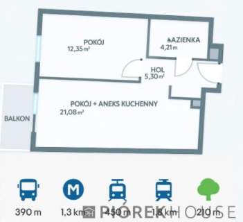 2-pokojowe mieszkanie na Woli