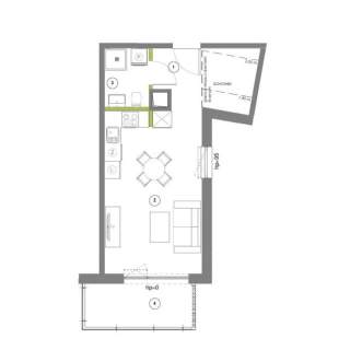Gotowa kawalerka premium z dużym balkonem Centrum Gdańska