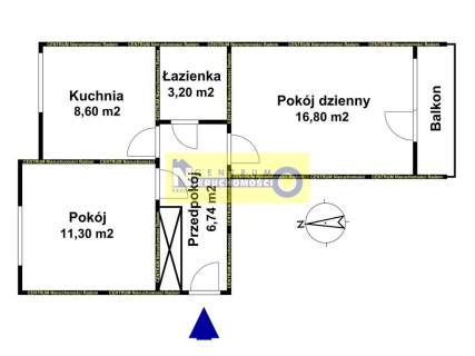 Centrum, M3 47,84 m2, ul. Waryńskiego