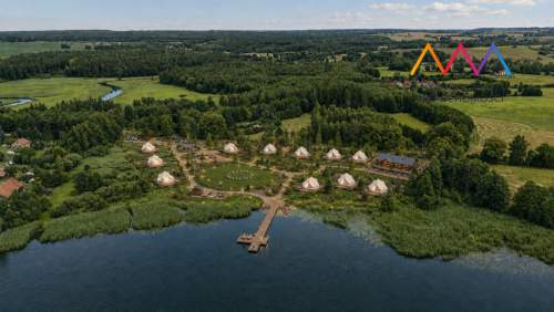 Inwestycja nad jeziorem   glamping, domki 1,66 ha