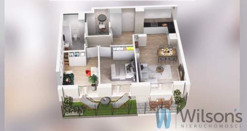 Mieszkanie 66,84 m2 z ogródkiem 40 m2 Ursus