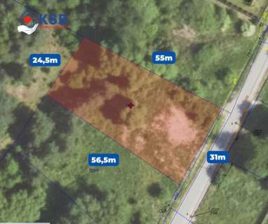 Ustawna, zielona działka budowlana-1535m2 - Janik