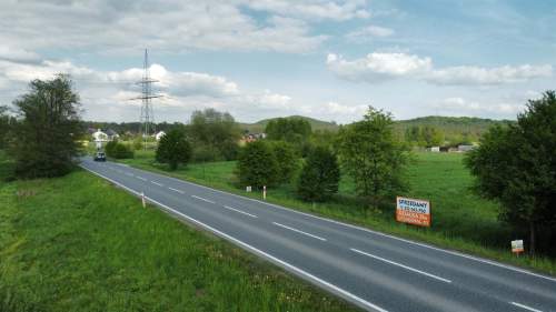 Działka usługowa przy głównej drodze 780