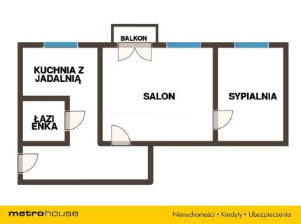 65 m z balkonem, CZYNSZ 103 ZŁ Ogródek Parking