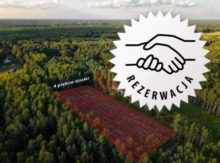 Działki budowlane lesie - Zarezerwowane