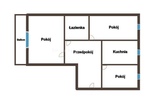 Trzypokojowe mieszkanie w centrum Jasła
