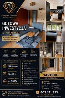 GOTOWA INWESTYCJA NA SPRZEDAŻ Z NAJEMCĄ KONIN