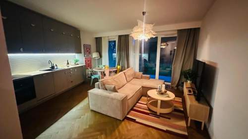 Apartament 56m, ogródek 80m, garaż na 2 auta